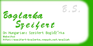 boglarka szeifert business card